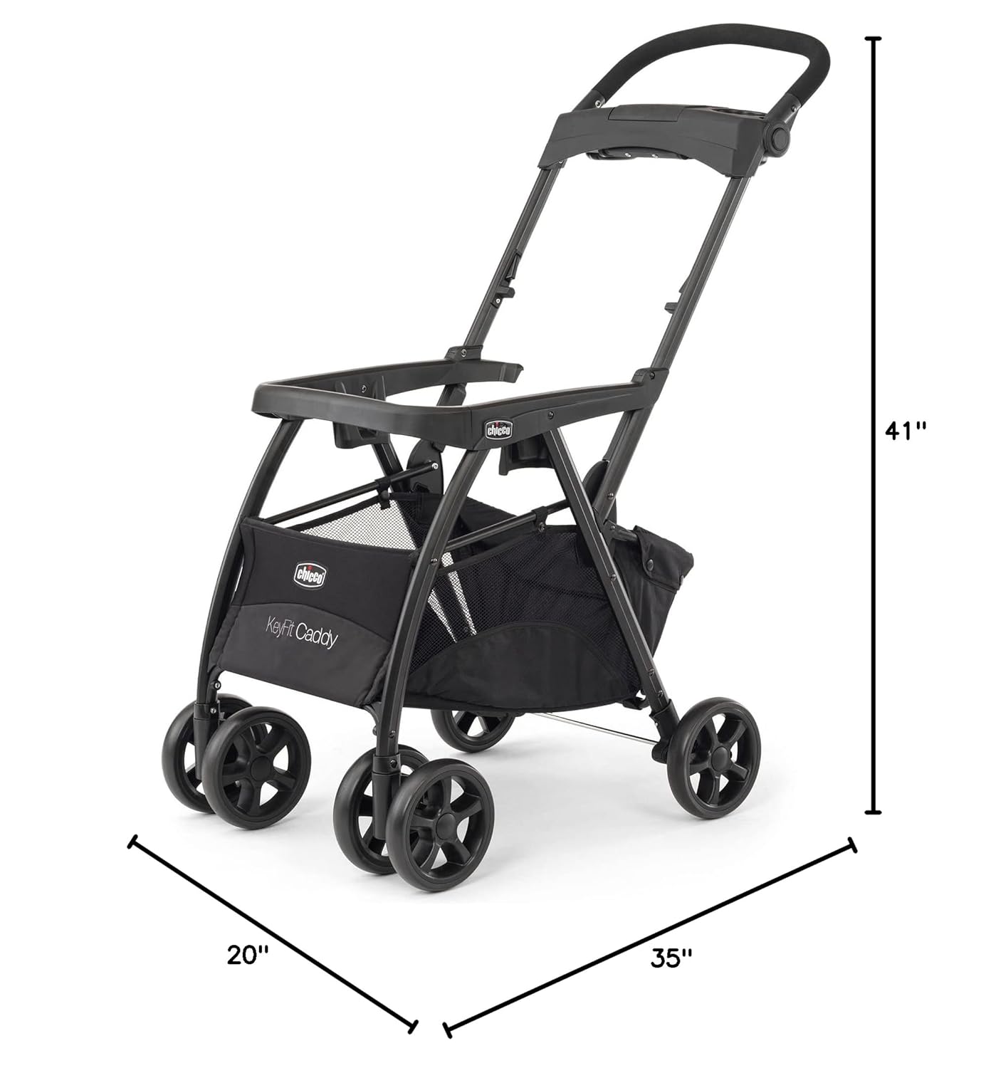Chicco KeyFit Caddy Frame Stroller - Black (Gently Used)