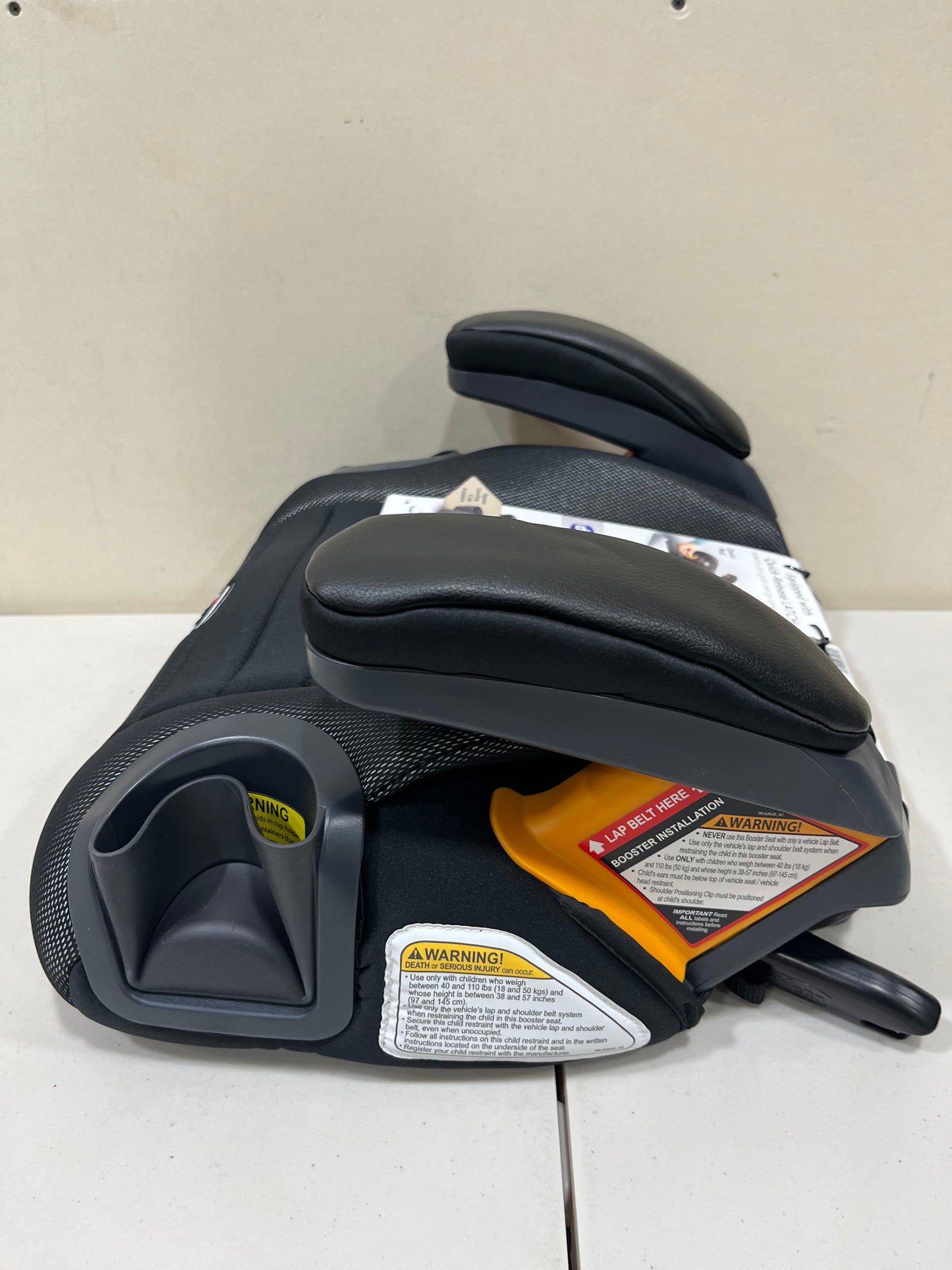 Chicco GoFit Plus Backless Booster Car Seat with Latch - Iron (Gently Used)