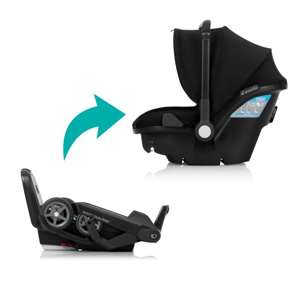 Shyft DualRide Infant Car Seat and Stroller - Beaufort Black