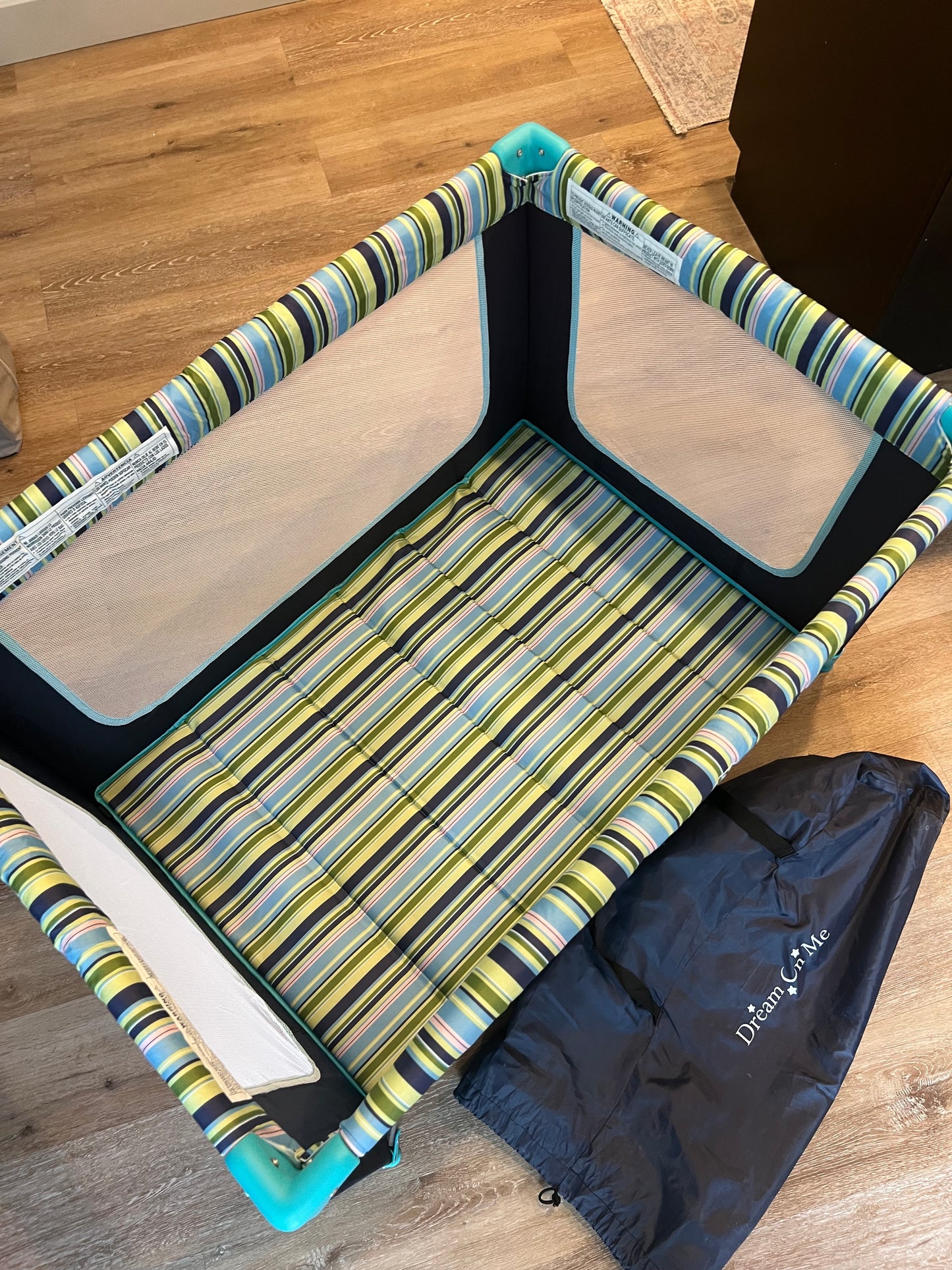 Dream On Me Zodiak Portable Playard - Navy (Gently Used)