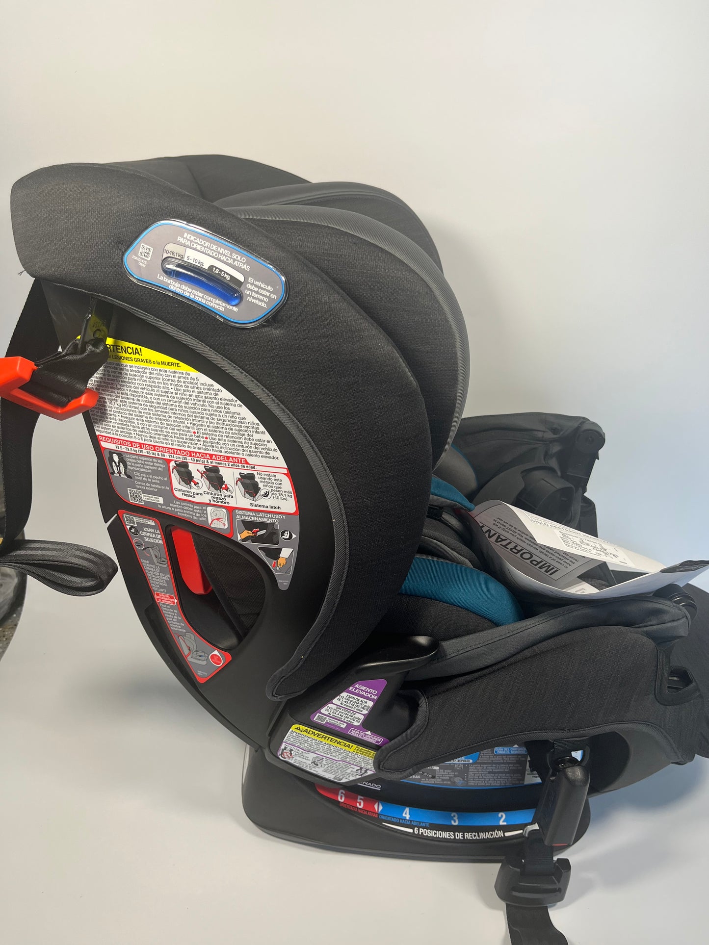 Evenflo All4Stages Slim Plus Canopy 4-in-1 Convertible Car Seat - Baker Gray