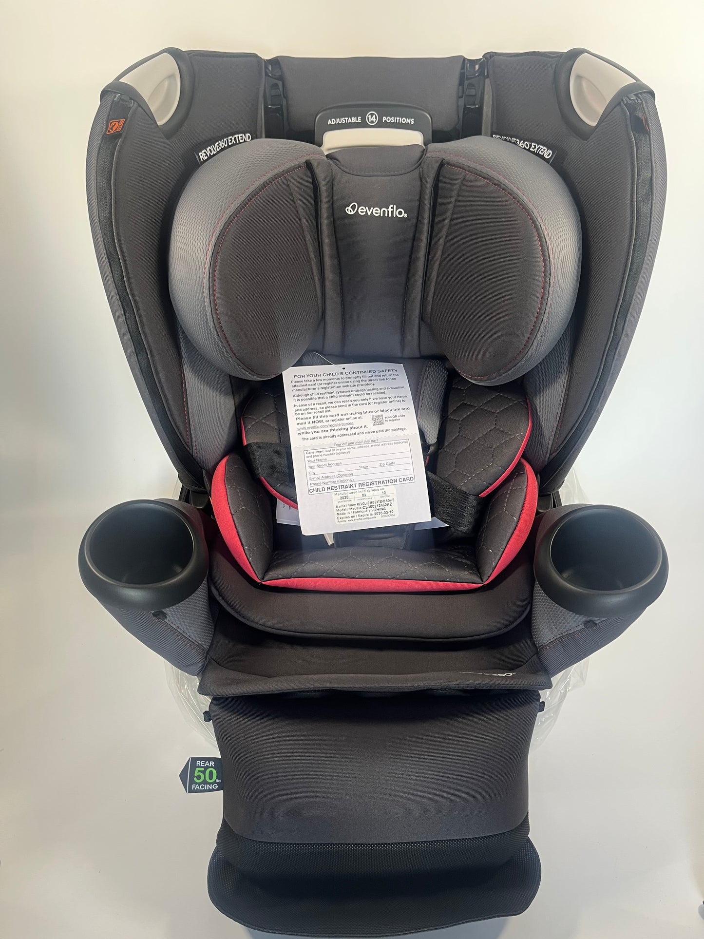 Evenflo Revolve360 Extend Convertible Car Seat - Rowe Pink