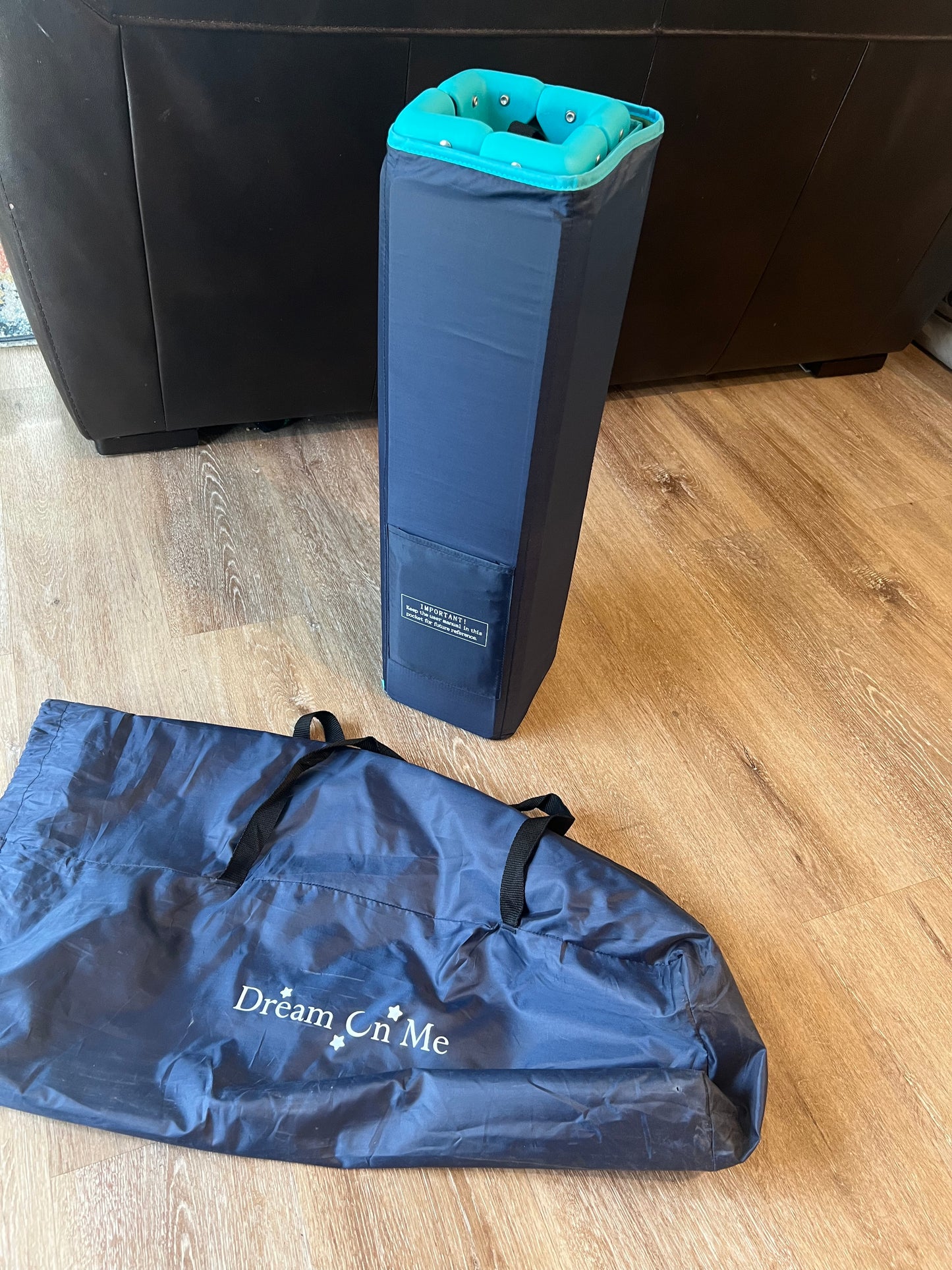 Dream On Me Zodiak Portable Playard - Navy (Gently Used)