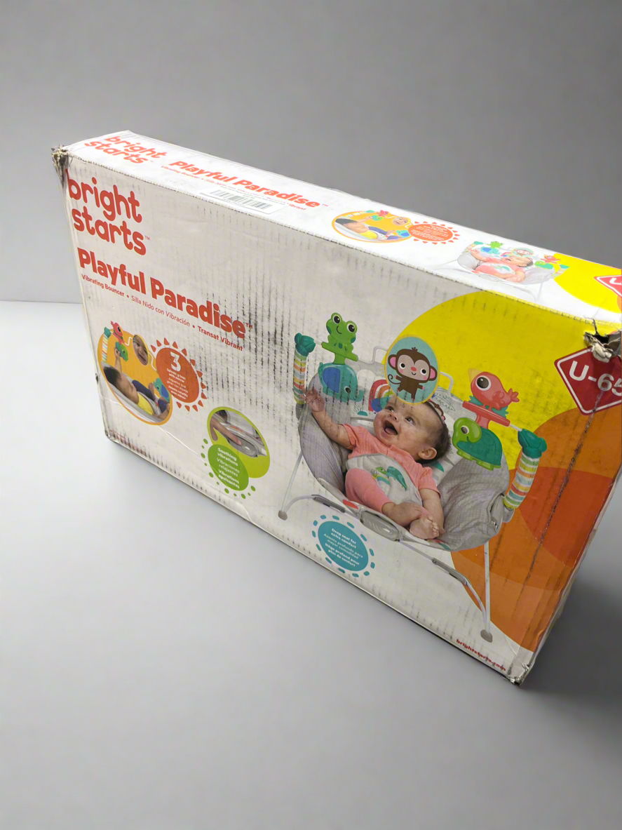 Bright Starts Playful Paradise Comfy Baby Bouncer & Vibrating Seat