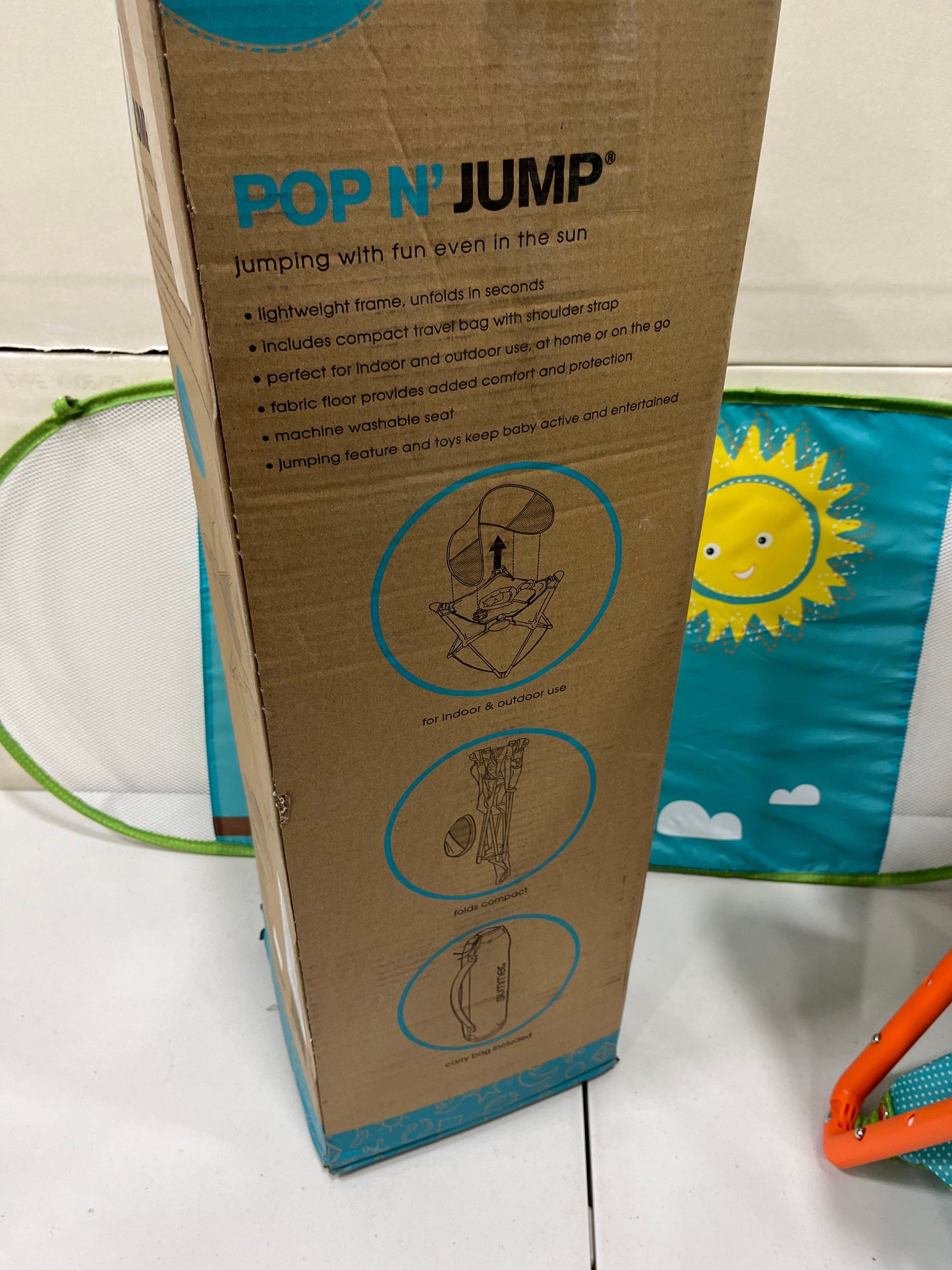 Bright Starts, Pop 'N Jump SE Portable Baby Activity Center - Sweets (Gently Used)
