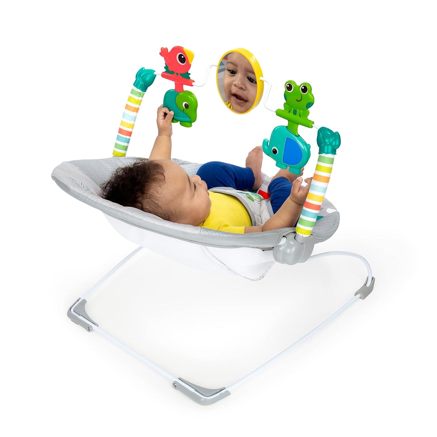Bright Starts Playful Paradise Comfy Baby Bouncer & Vibrating Seat