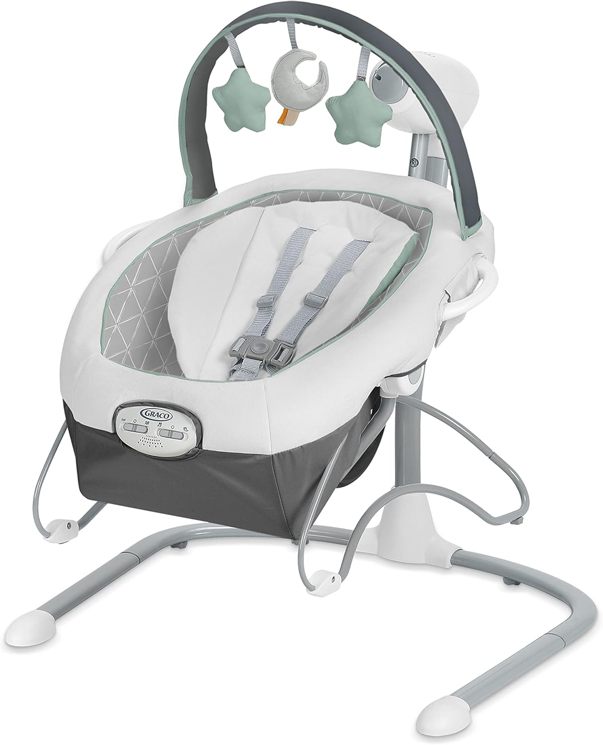 Graco Soothe 'n Sway LX Baby Swing with Portable Bouncer - Derby