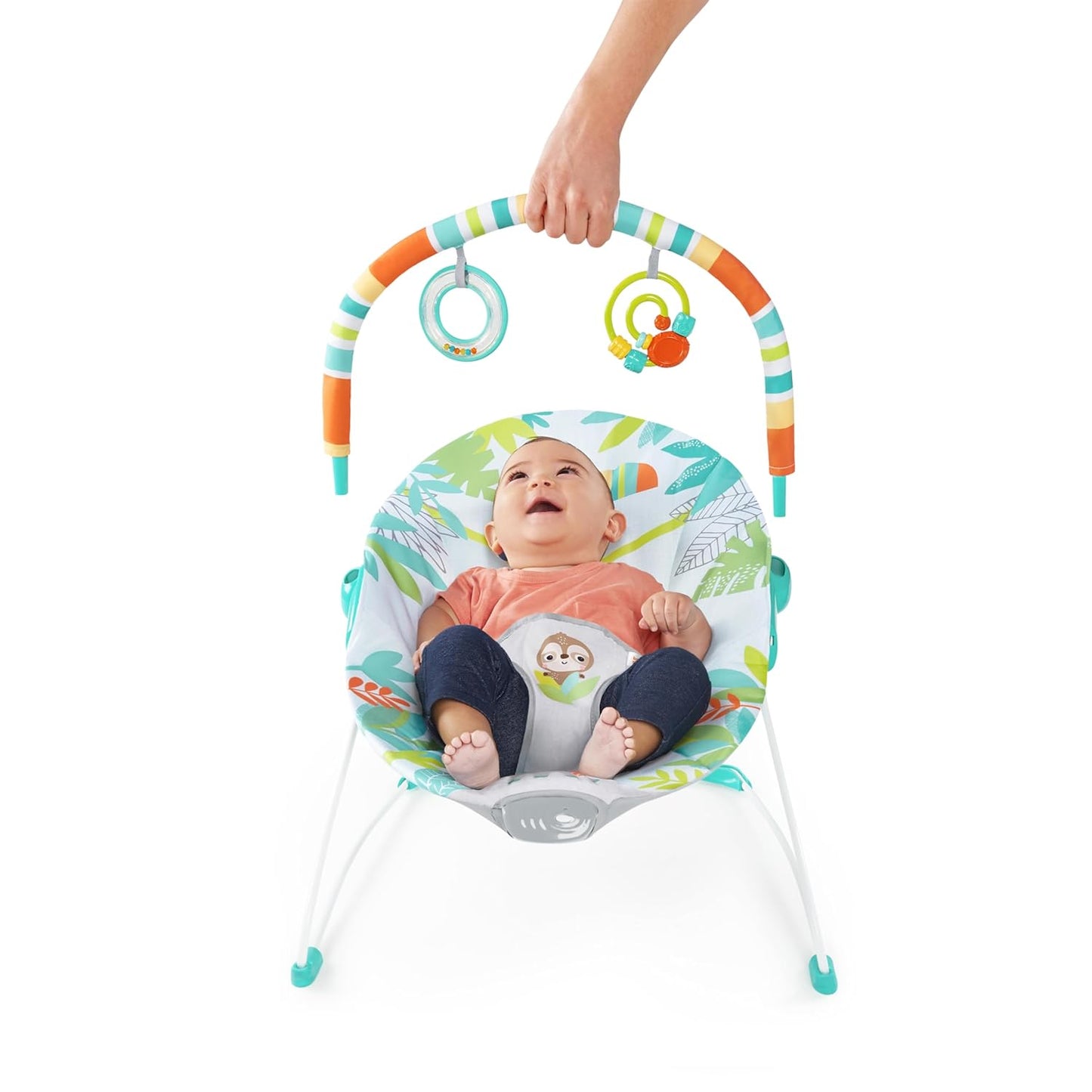 Bright Starts Baby Bouncer Soothing Vibrations Infant Seat - Rainforest Vibes