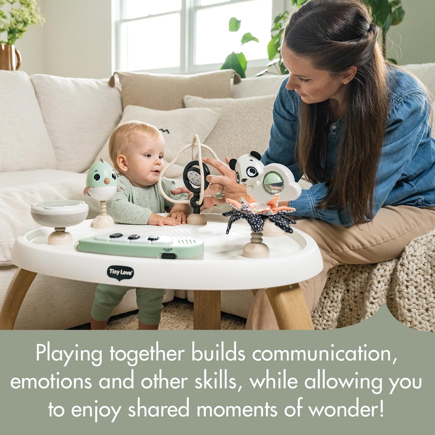 Tiny Love 5-in-1 Here I Grow Stationary Activity Center - Black & White