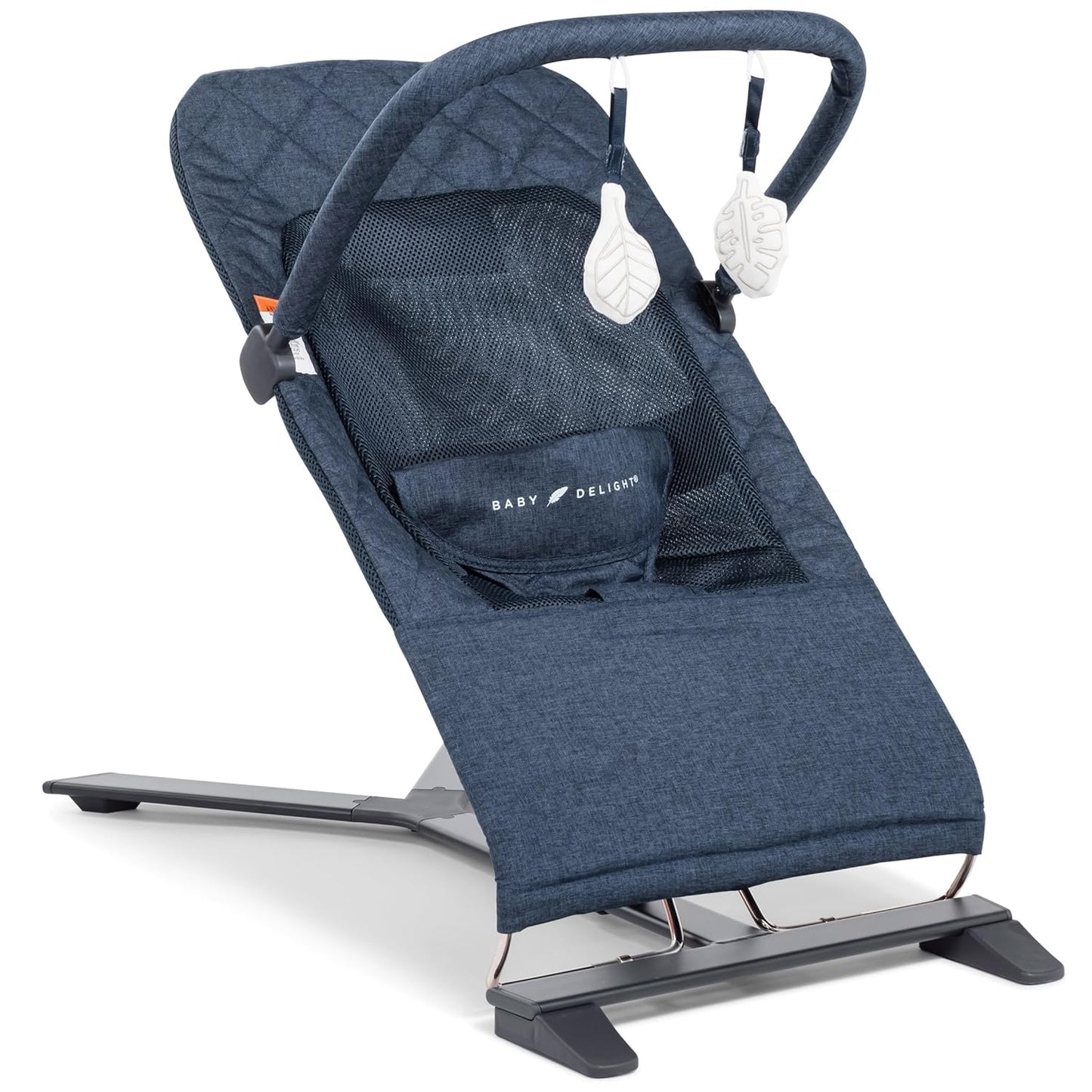 Baby Delight Alpine Deluxe Portable Bouncer - Quilted Indigo (Gently Used)