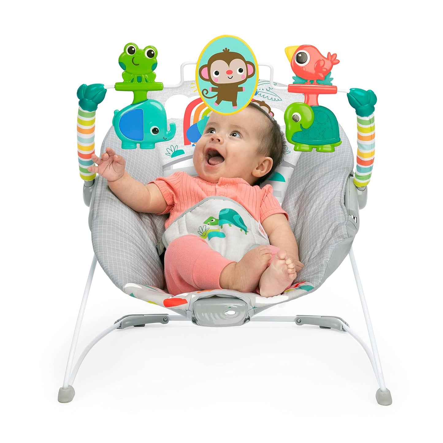 Bright Starts Playful Paradise Comfy Baby Bouncer & Vibrating Seat