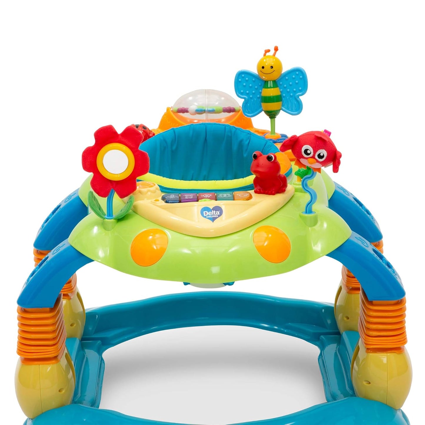 Delta Children Lil Play Station 4-in-1 Activity Walker/Rocker - Blue (Gently Used)