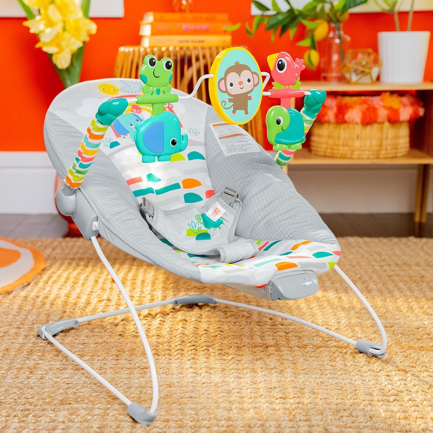 Bright Starts Playful Paradise Comfy Baby Bouncer & Vibrating Seat