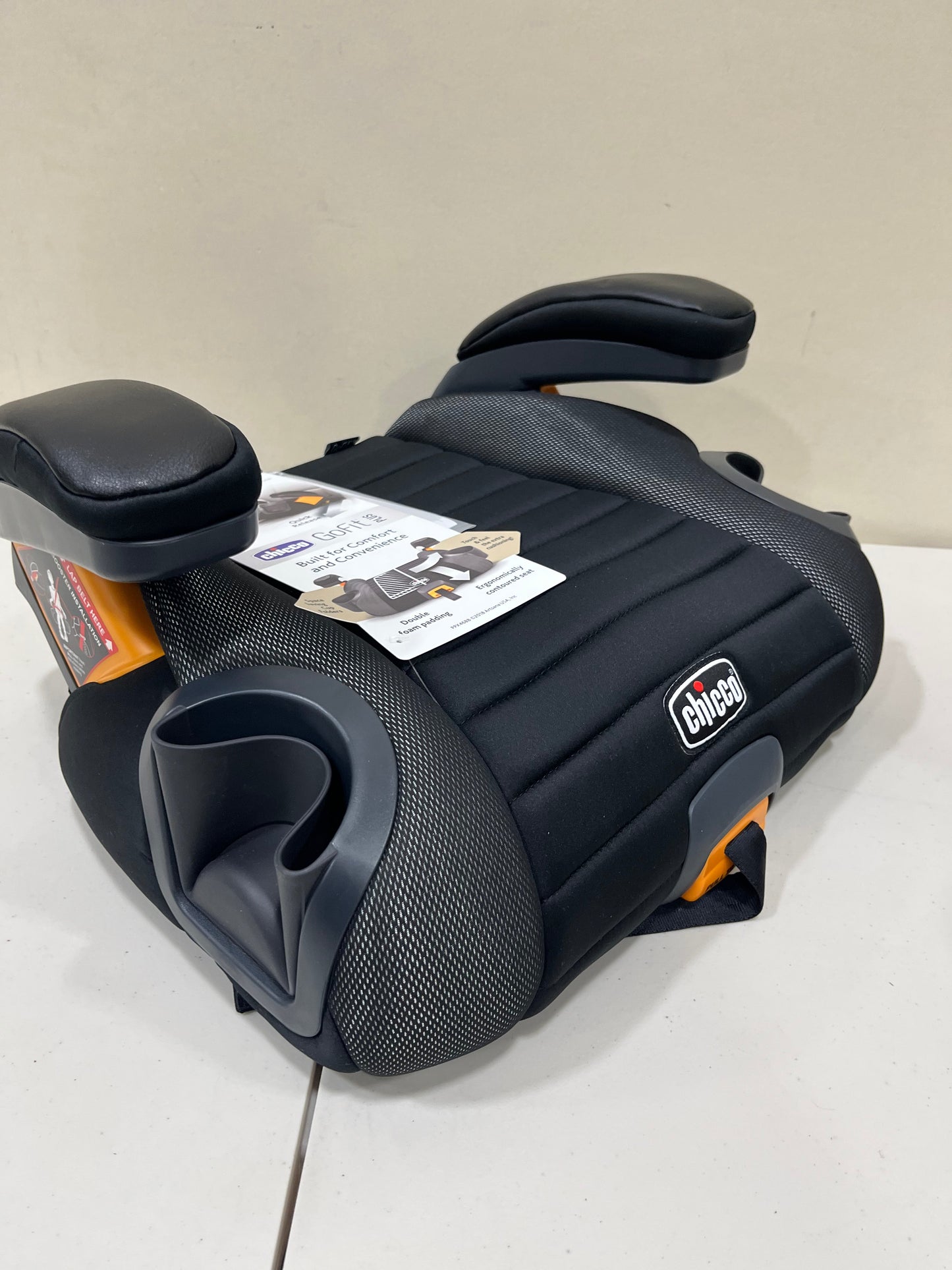 Chicco GoFit Plus Backless Booster Car Seat with Latch - Iron (Gently Used)