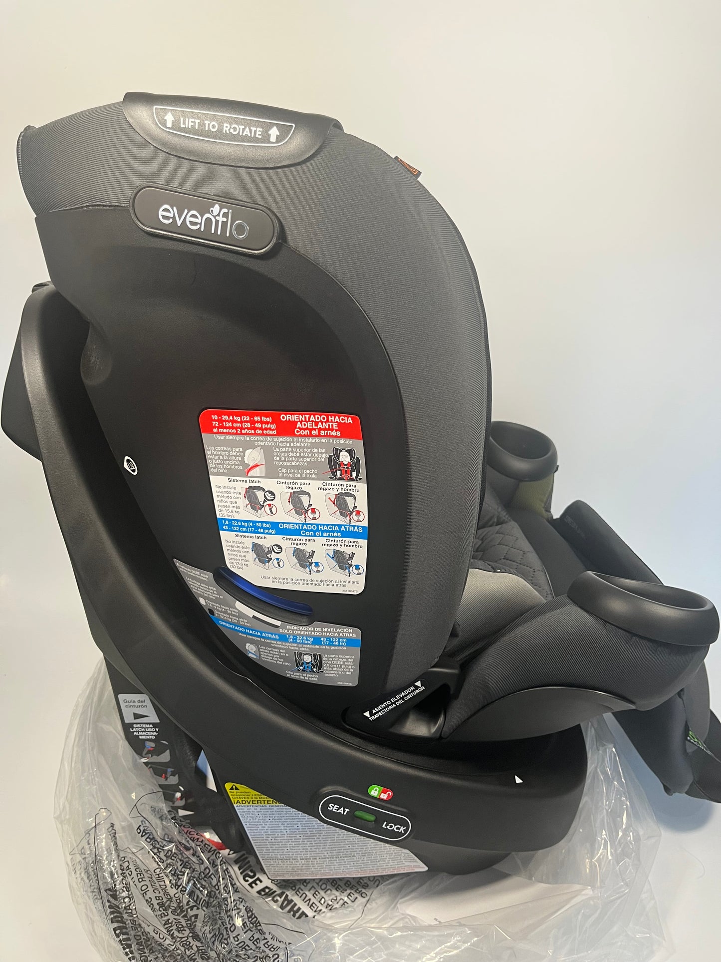 Evenflo Revolve360 Extend Convertible Car Seat Secure - Rockland Green