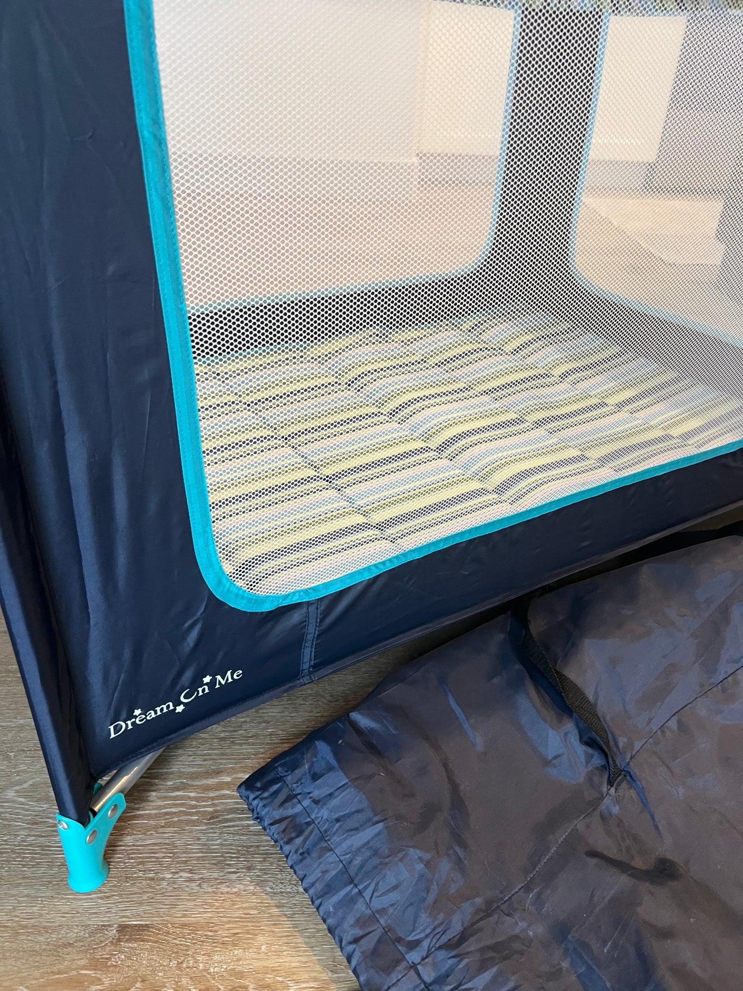 Dream On Me Zodiak Portable Playard - Navy (Gently Used)