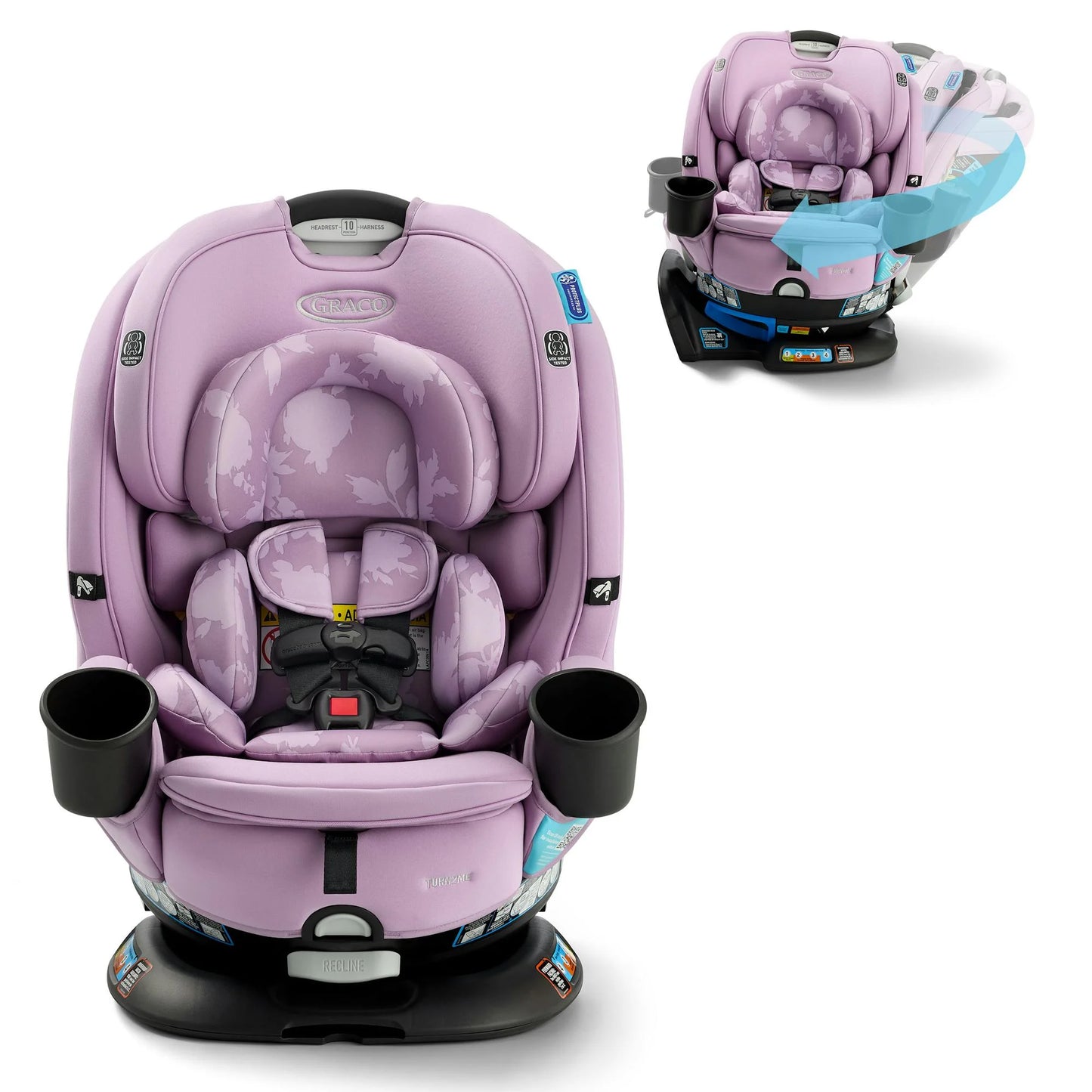 Graco Turn2Me 3-in-1 Rotating Convertible Car Seat - Lilac Mod