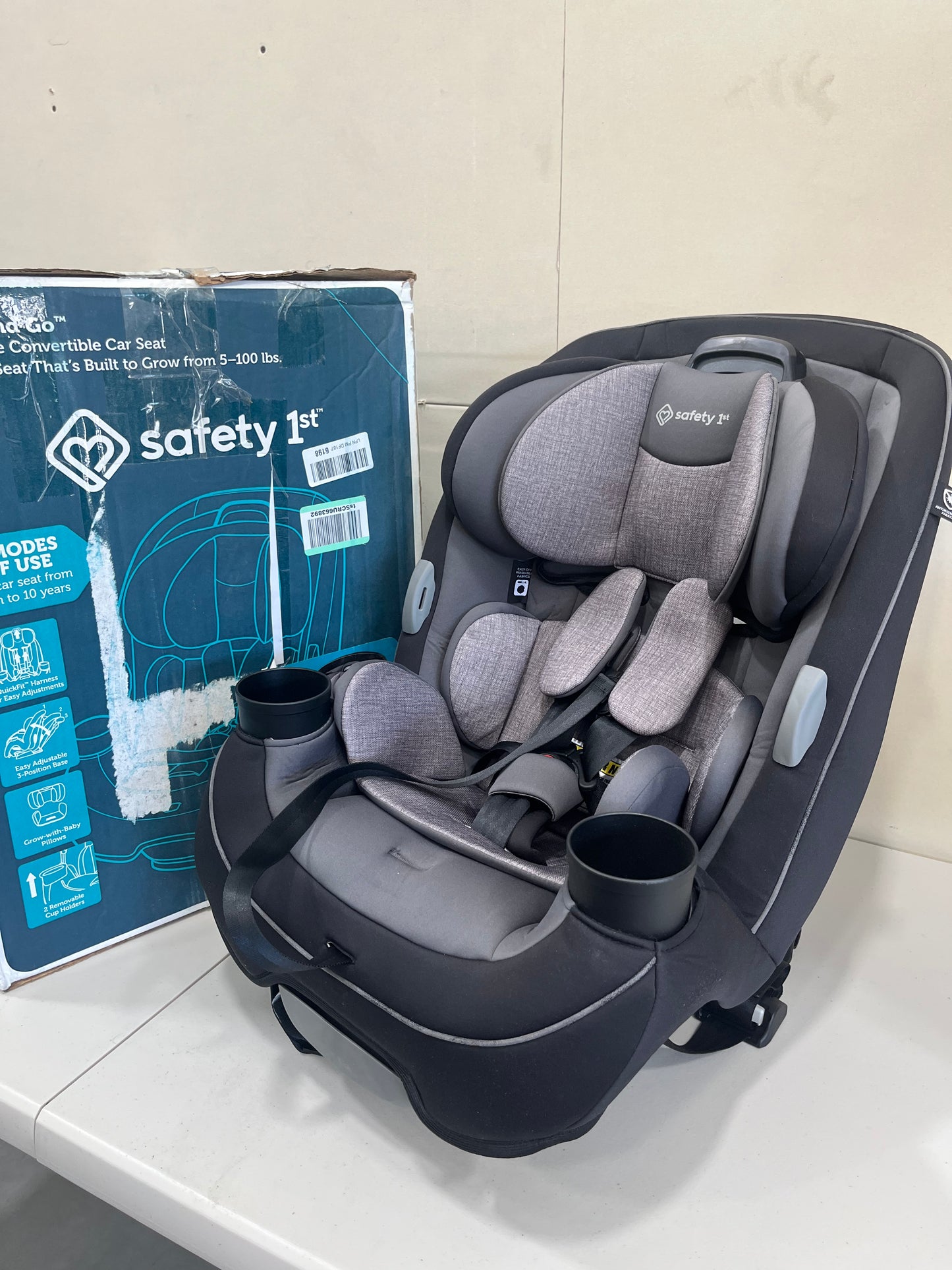 Safety 1st Grow and Go All-in-One Slim Convertible Car Seat, Harvest Moon