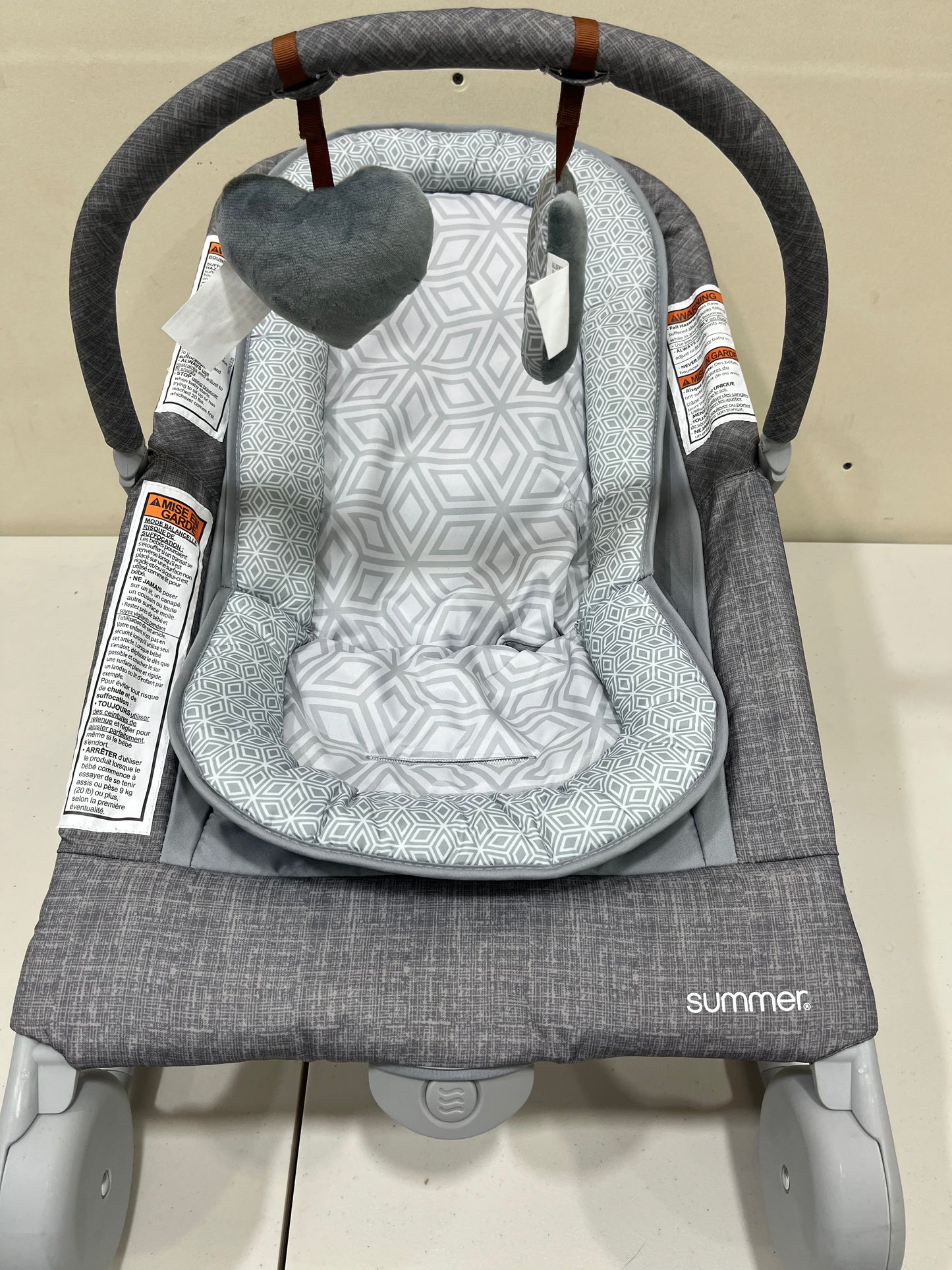 Summer Infant 2-in-1 Bouncer & Rocker Duo - Heather Gray (Gently Used)