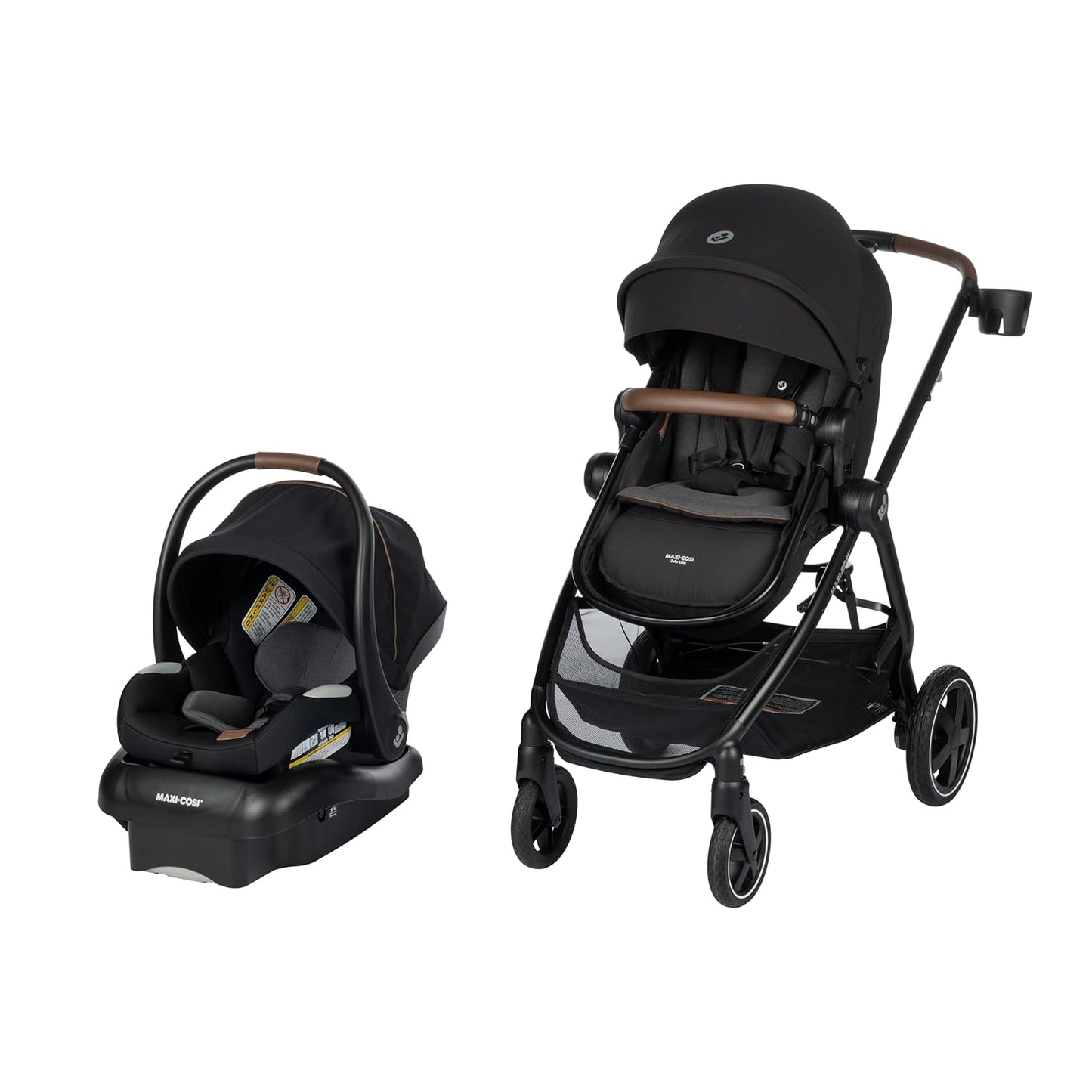 Maxi-Cosi Zelia™ Luxe 5-in-1 Modular Travel System Baby Stroller and Car Seat - New Hope Black