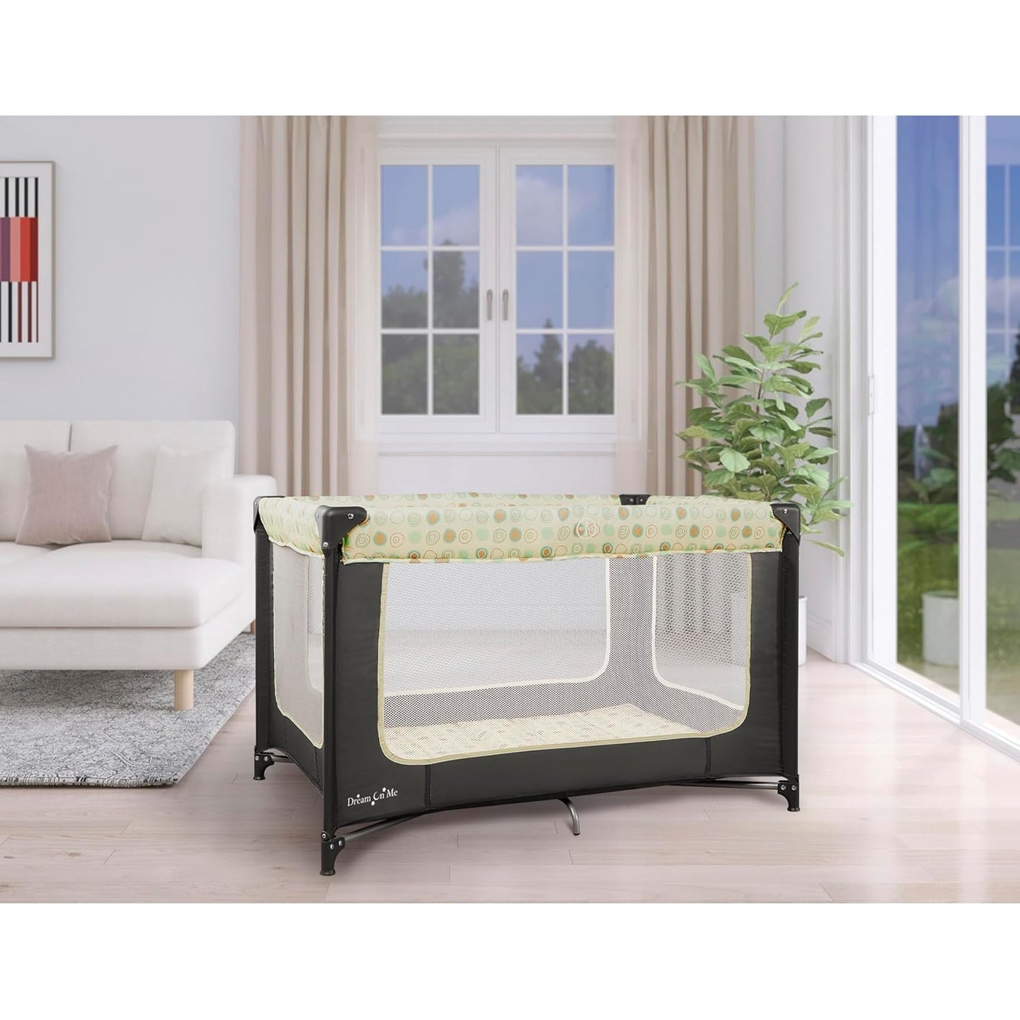 Dream On Me Zodiak Portable Playard - Grey