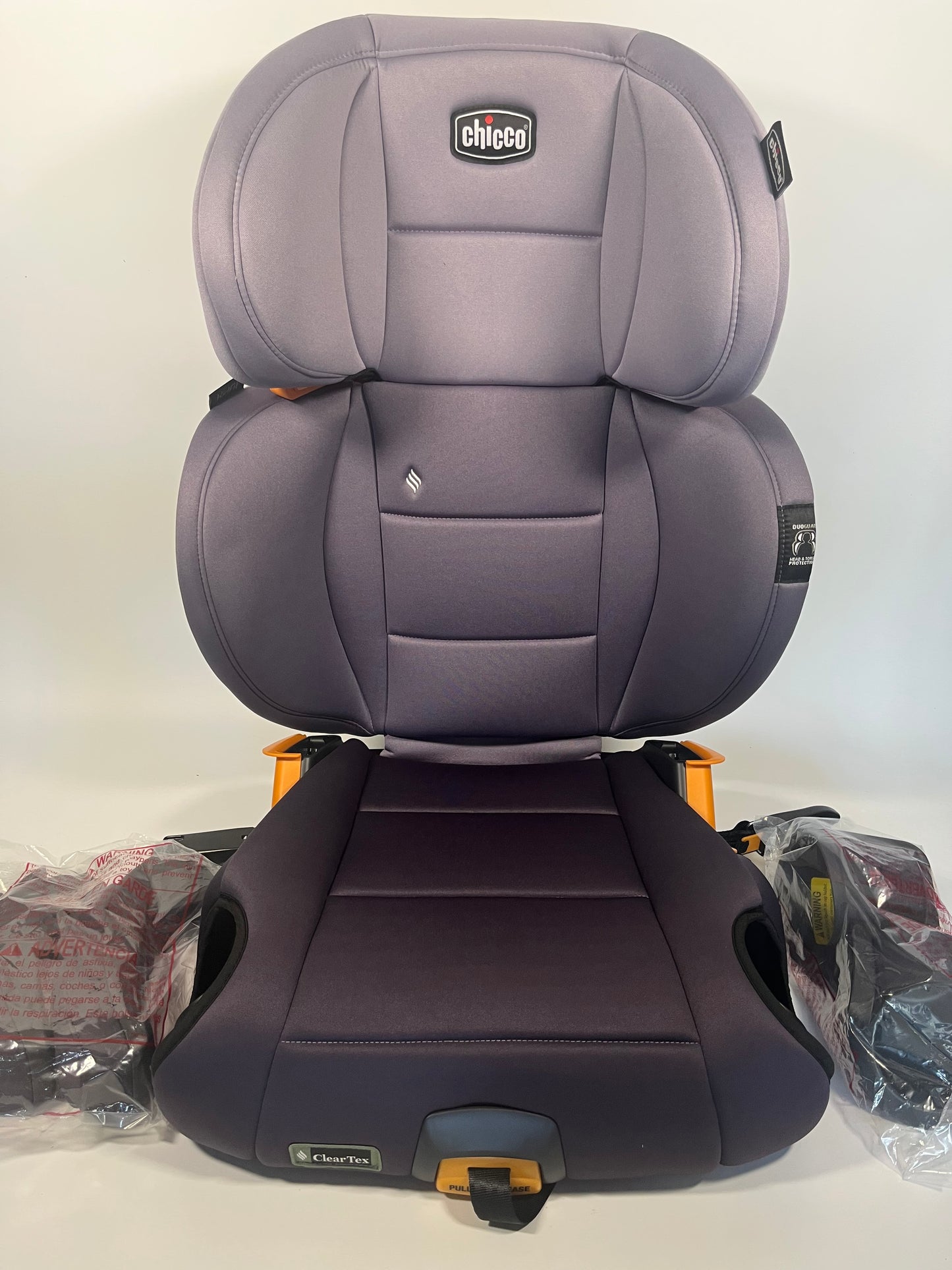 Chicco KidFit ClearTex Plus 2-in-1 Belt-Positioning Booster Car Seat, Lilac