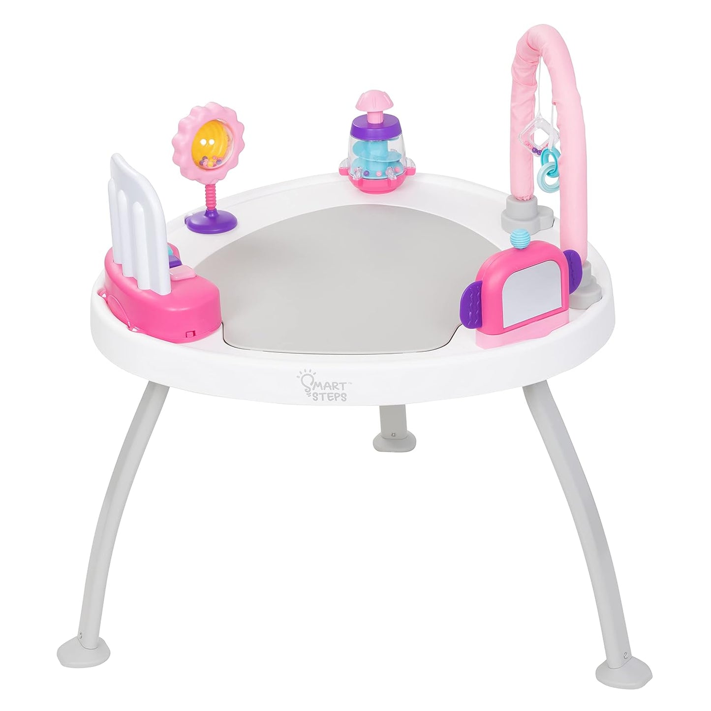 Smart Steps 3-in-1 Bounce N' Play Activity Center Plus with STEM Learning Toys - Princess Pink (Gently Used)