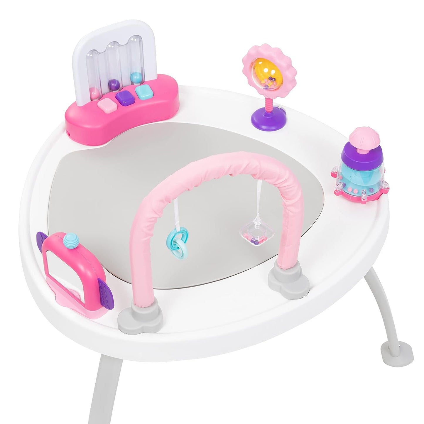Smart Steps 3-in-1 Bounce N' Play Activity Center Plus with STEM Learning Toys - Princess Pink (Gently Used)