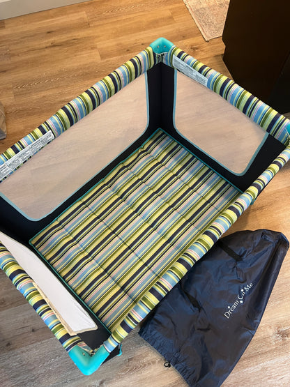 Dream On Me Zodiak Portable Playard - Navy (Gently Used)