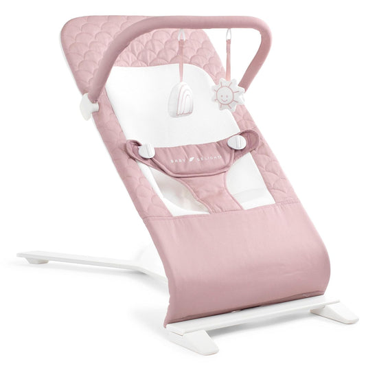 Baby Delight Alpine Deluxe Portable Baby Bouncer - Organic Rose