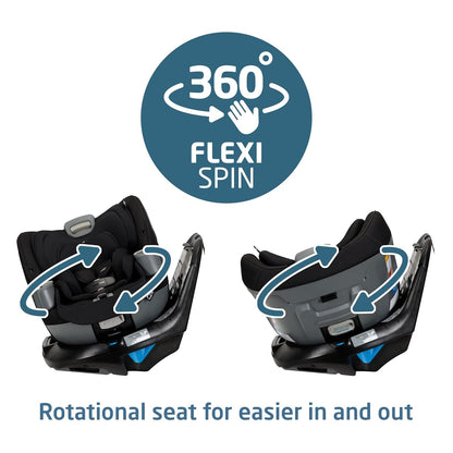 Maxi-Cosi Emme 360 Rotating Convertible Car Seat - Midnight Black