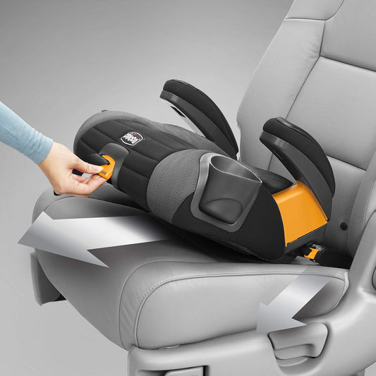 Chicco GoFit Plus Backless Booster Car Seat with Latch - Iron  (Gently Used)