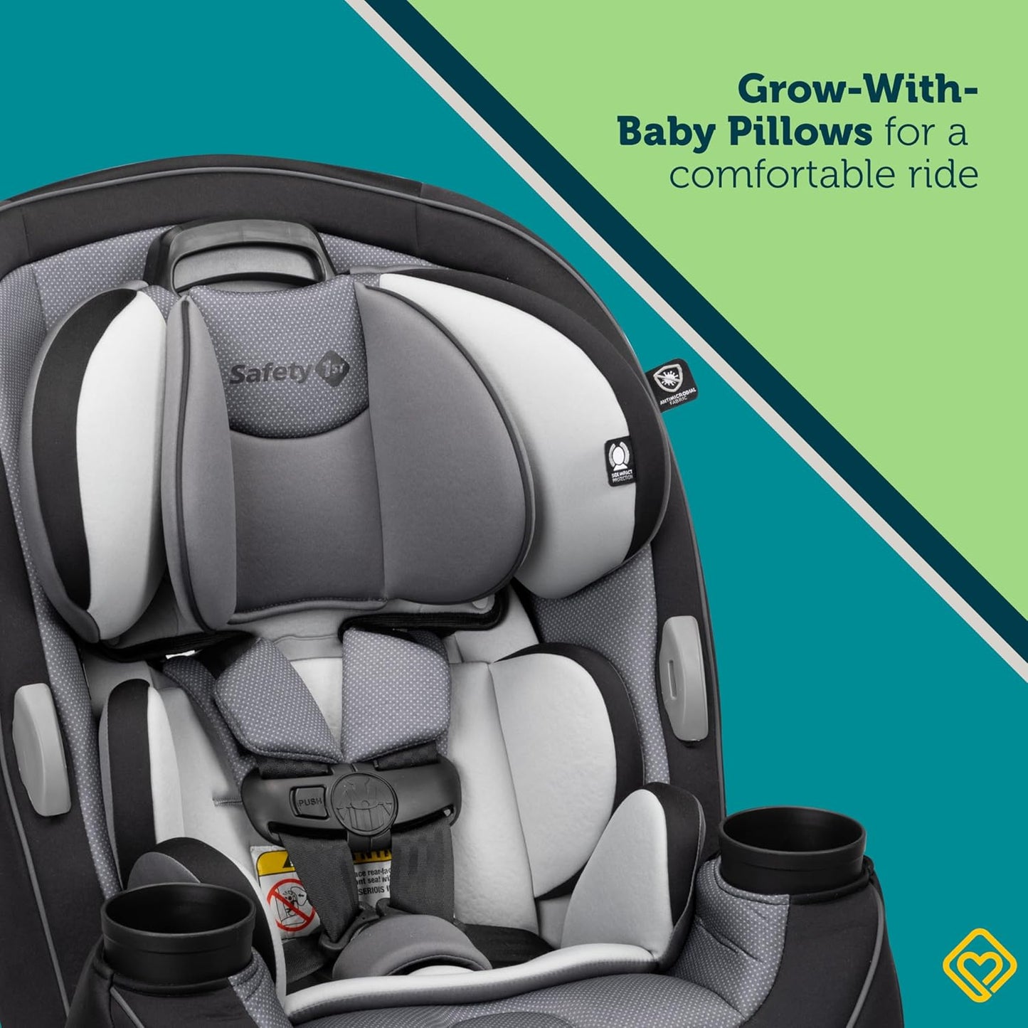 Safety 1st Grow and Go All-in-One Slim Convertible Car Seat, Harvest Moon