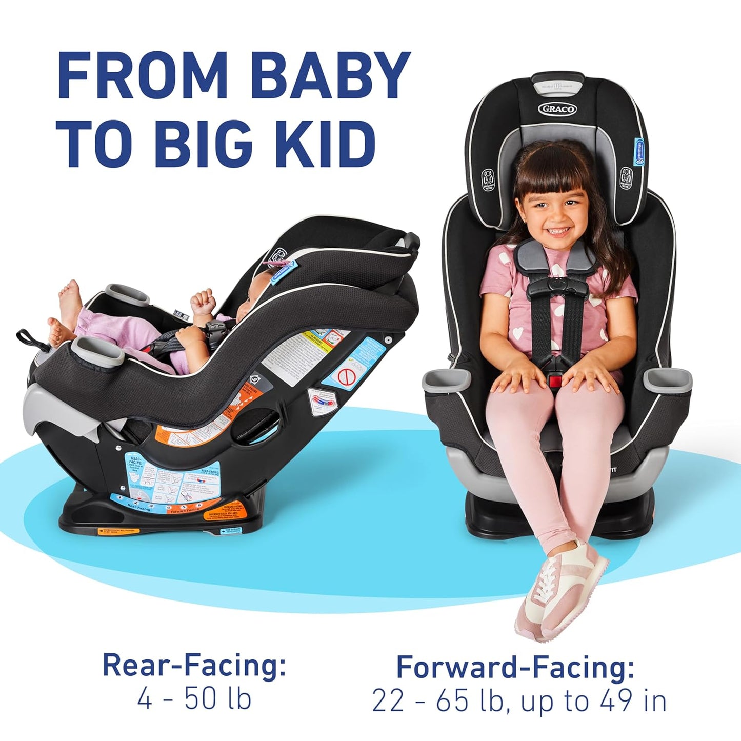 Graco Extend2Fit Convertible Car Seat, Redmond