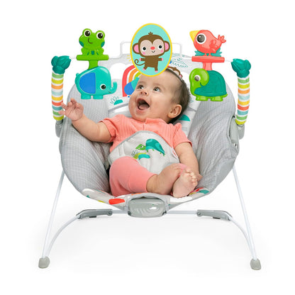 Bright Starts Playful Paradise Comfy Baby Bouncer & Vibrating Seat