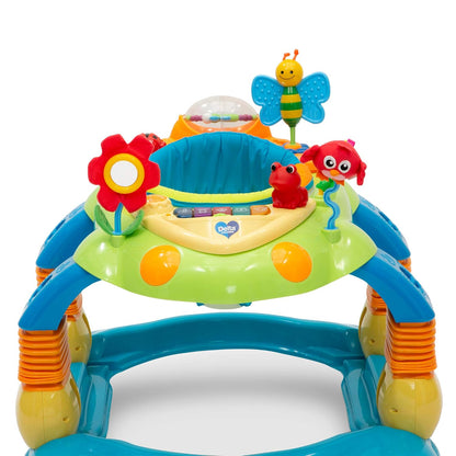 Delta Children Lil Play Station 4-in-1 Activity Walker/Rocker - Blue (Gently Used)