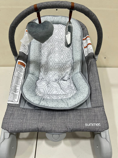 Summer Infant 2-in-1 Bouncer & Rocker Duo - Heather Gray (Gently Used)
