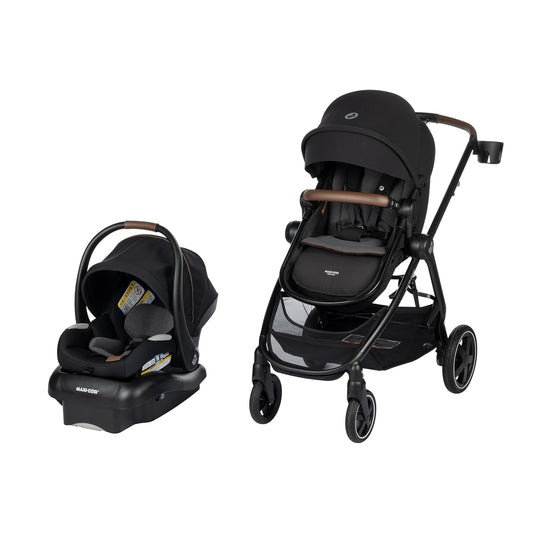 Maxi-Cosi Zelia™ Luxe 5-in-1 Modular Travel System Baby Stroller and Car Seat - New Hope Black