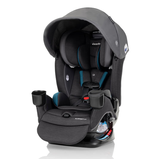 Evenflo All4Stages Slim Plus Canopy 4-in-1 Convertible Car Seat - Baker Gray
