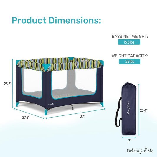 Dream On Me Zodiak Portable Playard - Navy (Gently Used)