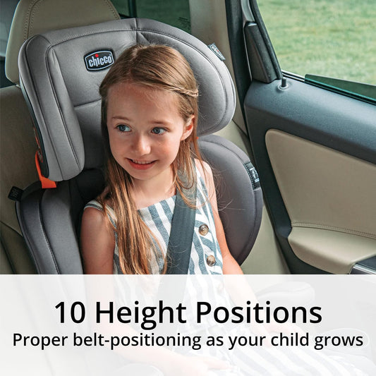 Chicco KidFit ClearTex Plus 2-in-1 Belt-Positioning Booster Car Seat, Lilac (Gently Used)
